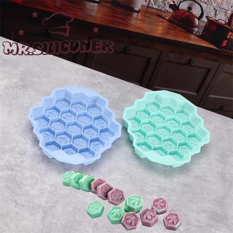 Soap Making Supplies - سيليكون 19 المحمول النحل العسل كعكة