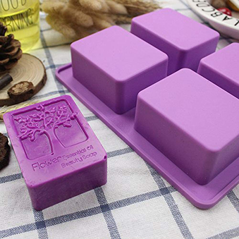 Soap Making Essentials - مستطيل شجرة الحياة سيليكون قالب الصابون