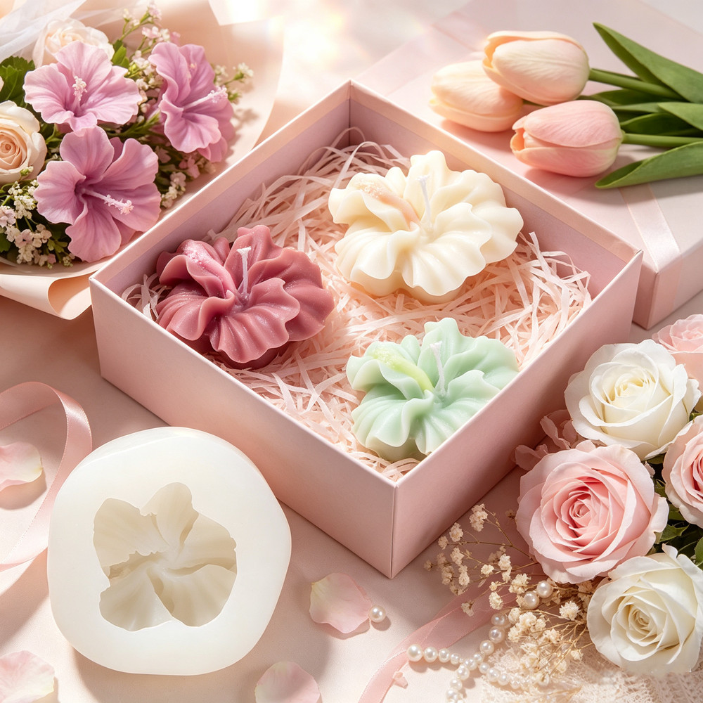 Soap Making Line - قطعتان من قالب شمعة على شكل