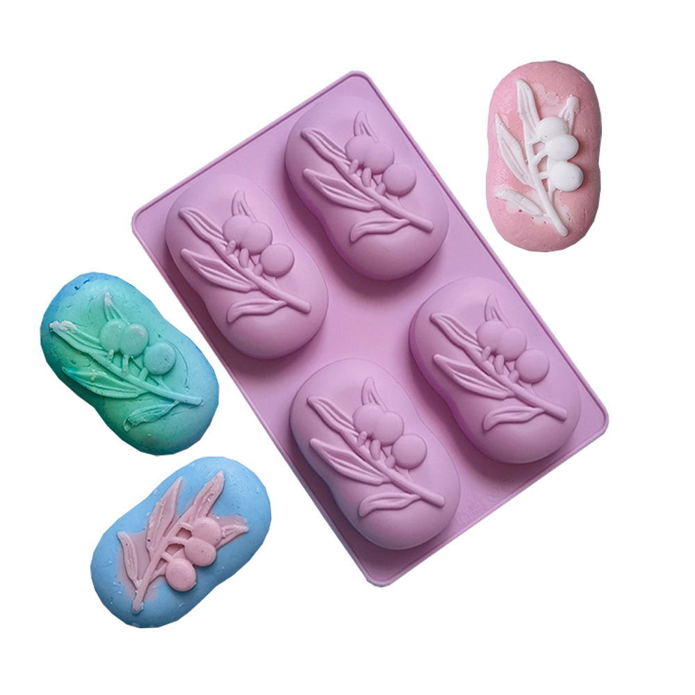 4 تجاويف البيضاوي شجرة الزيتون - مراجعة Soap Making Vendors وسعره