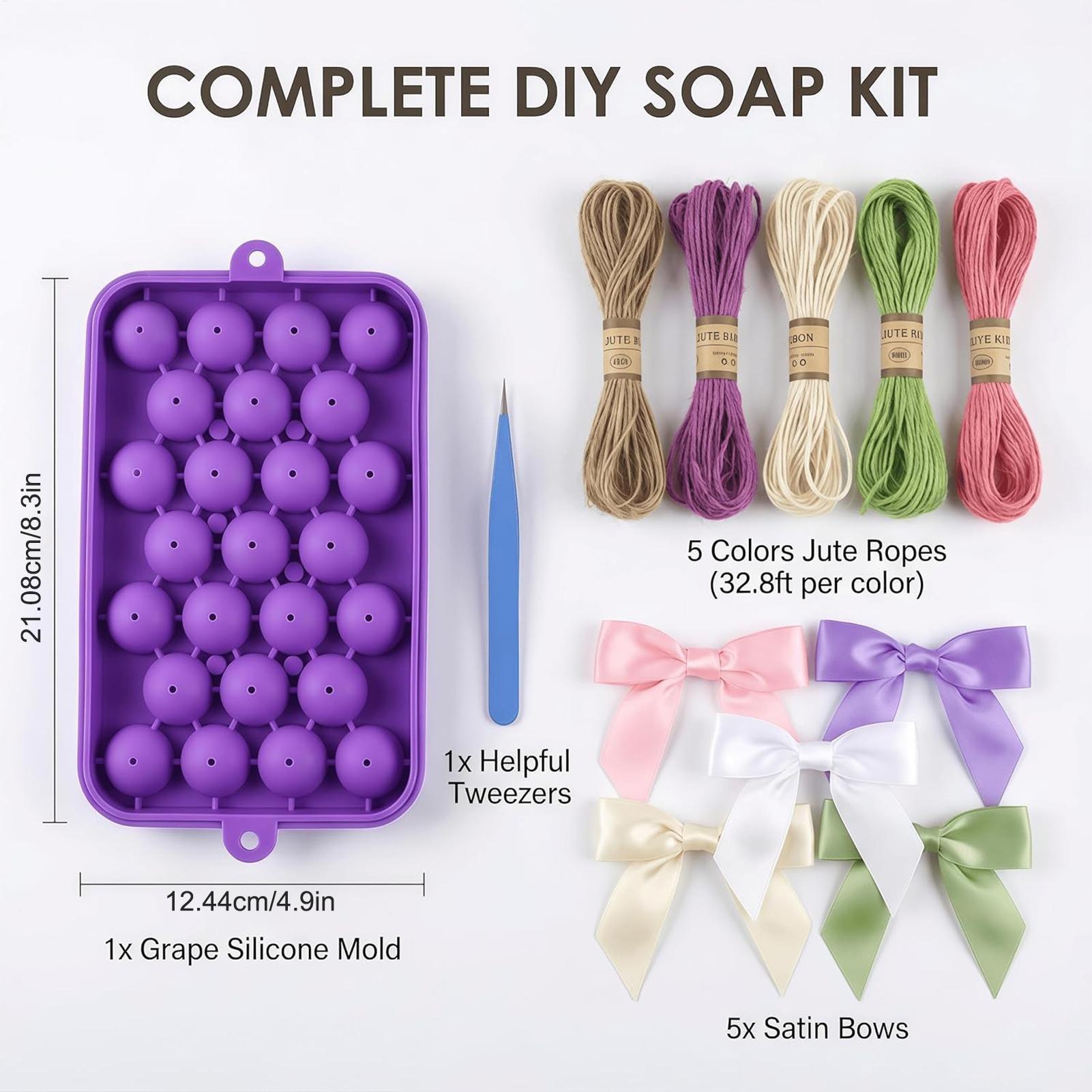 قالب صابون على شكل عنب سهل الف - مراجعة Soap Making Essentials وسعره