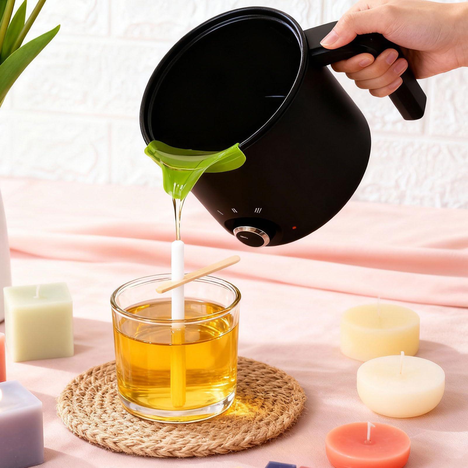 وعاء كهربائي لصهر شمع الشموع س - مراجعة Soap Making Essentials وسعره